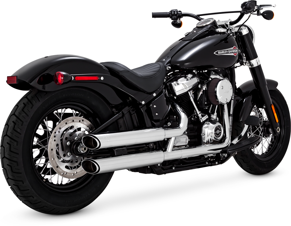 初回在庫分入荷！Vance & Hines(バンス&ハインズ) 2018年ソフテイル用 Twin Slash 3″ Slip-Ons