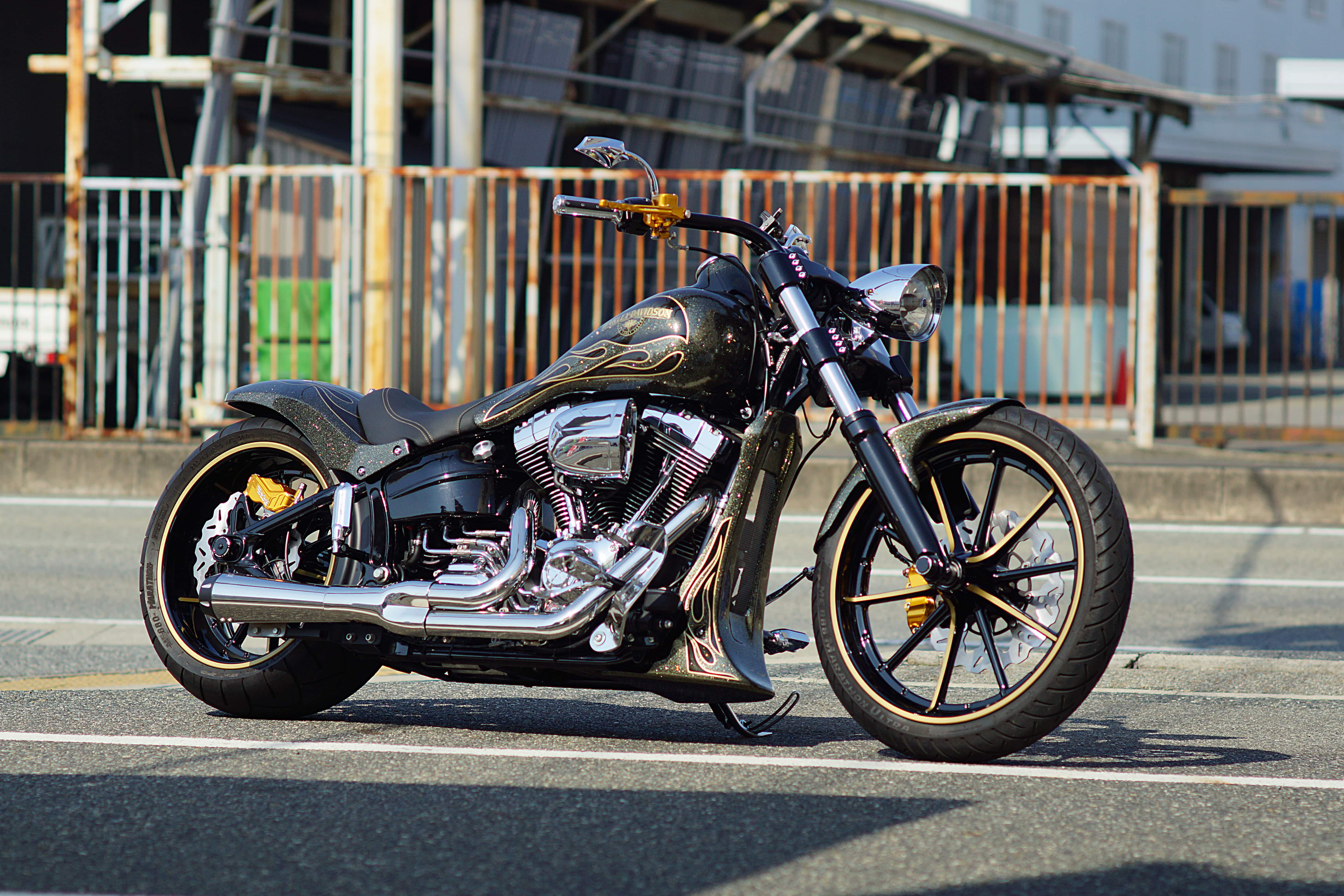 Custom Factory Noy's Custom Factory Noy's:カスタムファクトリーノイズ フロントスポイラー FXSB  ブレイクアウト HARLEY-DAVIDSON