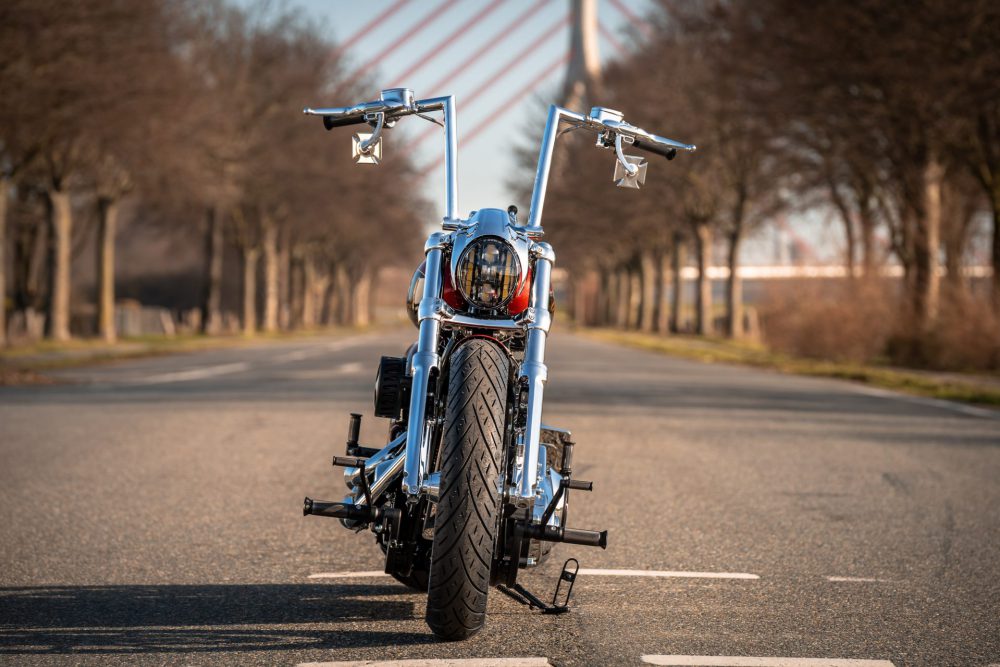 海外限定 正規品 サンダーバイク その他ハーレー Handlebar Flip Blackline medium 30cm Thunder Bike  バイク